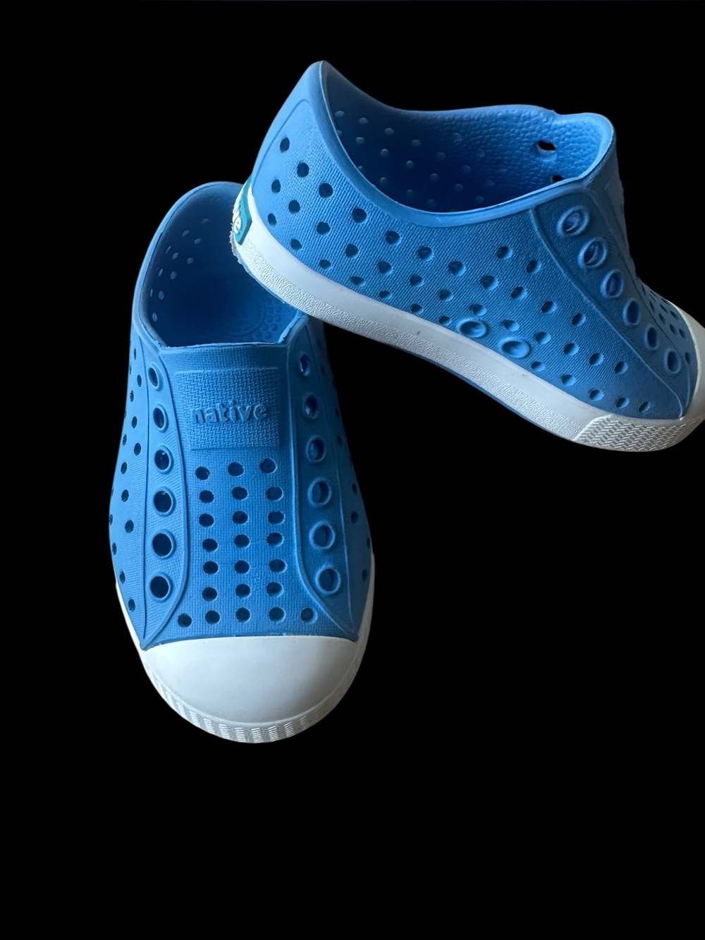 NATIVE Jefferson Sneakers
Toddler Kids size C6 sky blue white EUC - Picture 2 of 13